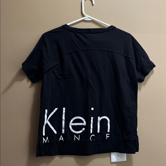 Calvin Klein Black Tee with White Logo - Picture 2 of 2